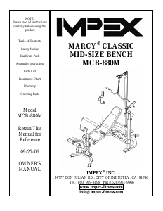 Manual Impex MCB-880M Multi-gym