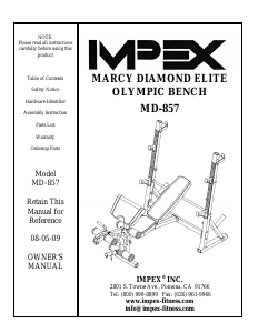 Handleiding Impex MD-857 Fitnessapparaat