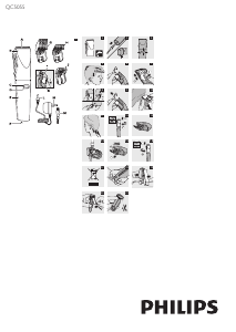 Manual Philips QC5055 Aparat de tuns