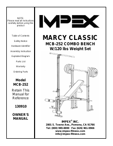 Handleiding Impex MCB-252 Fitnessapparaat