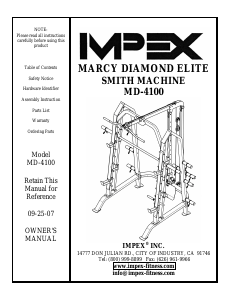 Manual Impex MD-4100 Multi-gym