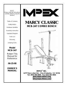 Handleiding Impex MCB-347 Fitnessapparaat