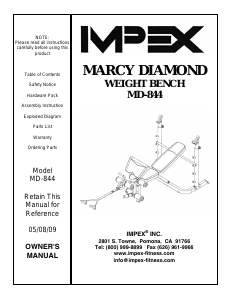 Manual Impex MD-844 Multi-gym