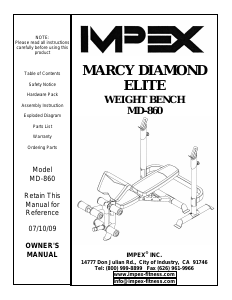 Manual Impex MD-860 Multi-gym