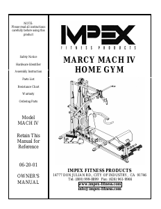 Manual Impex MACH IV Multi-gym