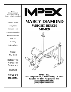 Manual Impex MD-859 Multi-gym