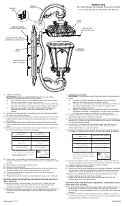 Manual Kichler 9360LD Tournai Lamp