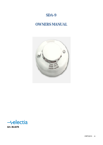 Manual Electia SDA-9 Smoke Detector