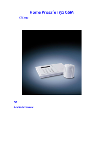 Bruksanvisning Electia CTC 1132 Home Prosafe Larmsystem
