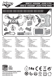 Manual Nikko Race Vision 220 FPV Pro Drone