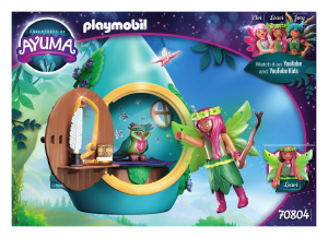 Εγχειρίδιο Playmobil set 70804 Ayuma Νεραϊδόσπιτο-δροσοσταλίδα