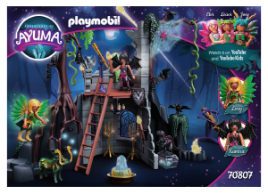 Εγχειρίδιο Playmobil set 70807 Ayuma Στρατηγείο των Bat Fairies