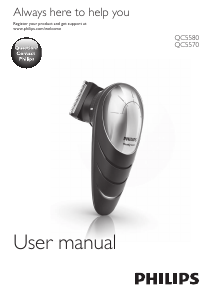 Manual Philips QC5580 Headgroom Aparador de cabelo