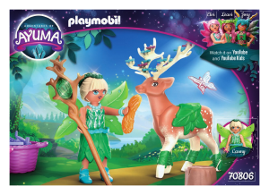 Εγχειρίδιο Playmobil set 70806 Ayuma Forest Fairy με μαγικό ζωάκι