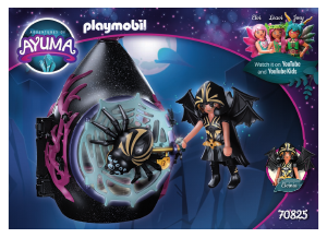 Εγχειρίδιο Playmobil set 70825 Ayuma Νυχτεριδόσπιτο των Bat Fairies