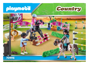 Manual Playmobil set 70996 Riding Stables Horse riding tournament