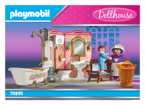 Brugsanvisning Playmobil set 70895 Victorian Badrum med stor badkar