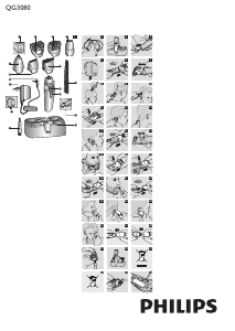 Bedienungsanleitung Philips QG3080 Haarschneider