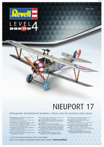 Manual Revell set 03885 Airplanes Nieuport 17