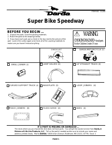 Manual Darda 11204 Siper Bike Speedway Race Track