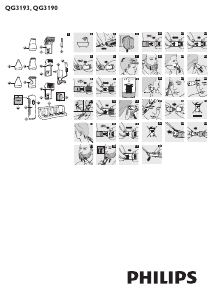 Manuale Philips QG3193 Tagliacapelli