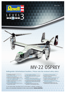 Manual Revell set 03964 Airplanes MV-22 Osprey