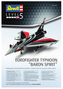 Manual Revell set 03848 Airplanes Eurofighter Typhoon Baron Spirit