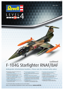 Manual Revell set 03879 Airplanes F-104G Starfighter RNAF/BAF