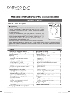 Manual Daewoo DWD-FI2011 Mașină de spălat