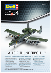 Manual Revell set 03857 Airplanes A-10 C Thunderbolt II
