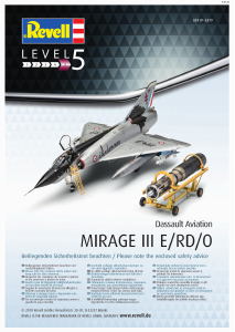 Manual Revell set 03919 Airplanes Mirage III E/RD/O