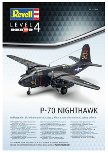Manual Revell set 03939 Airplanes P-70 Nighthawk