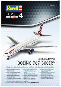 Manual Revell set 03862 Airplanes Boeing 767-300ER British Airways