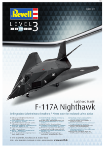 Manual Revell set 03899 Airplanes F-117A Nighthawk