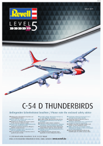 Manual Revell set 03920 Airplanes C-54 D Thunderbirds