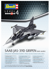 Manual Revell set 03956 Airplanes Saab JAS-39D Gripen