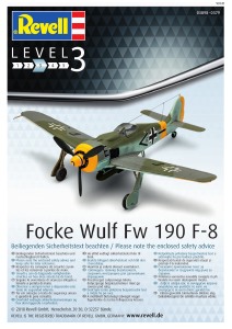 Manual Revell set 03898 Airplanes Focke Wulf Fw 190 F-8