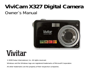 Handleiding Vivitar ViviCam X327 Digitale camera