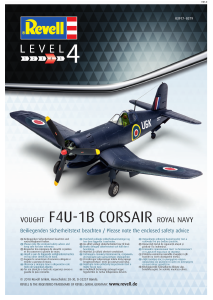 Manual Revell set 03917 Airplanes F4U-1B Corsair