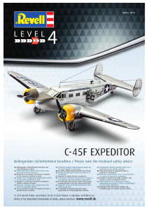 Manual Revell set 03966 Airplanes C-45F Expeditor