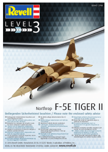 Manual Revell set 03947 Airplanes F-5E Tiger II