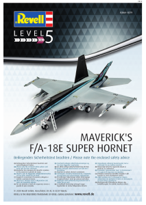 Manual Revell set 03864 Airplanes Mavericks F/A-18E Super Hornet