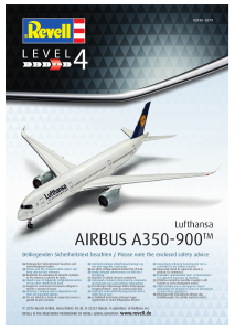 Manual Revell set 03938 Airplanes Airbus A350-900 Lufthansa