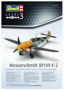 Manual Revell set 03893 Airplanes Messerschmitt Bf109 F-2
