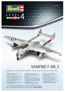 Manual Revell set 03934 Airplanes Vampire F Mk.3