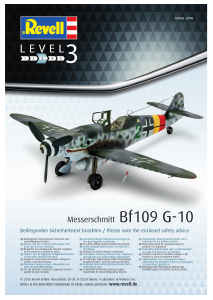Manual Revell set 03958 Airplanes Bf109 G-10