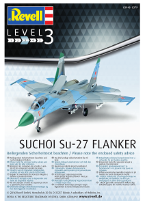 Manual Revell set 03948 Airplanes Suchoi Su-27 Flanker