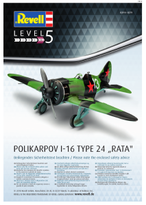 Manual Revell set 03914 Airplanes Polikarpov I-16 Type 24 Rata