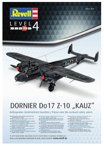 Manual Revell set 03933 Airplanes Dornier Do17 Z-10 Kauz
