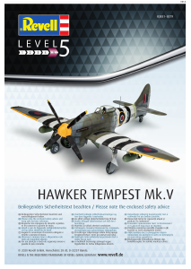 Manual Revell set 03851 Airplanes Hawker Tempest Mk.V